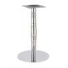 Base de mesa LUXOR, acero inoxidable, acabado espejo, base 45 cms diámetro