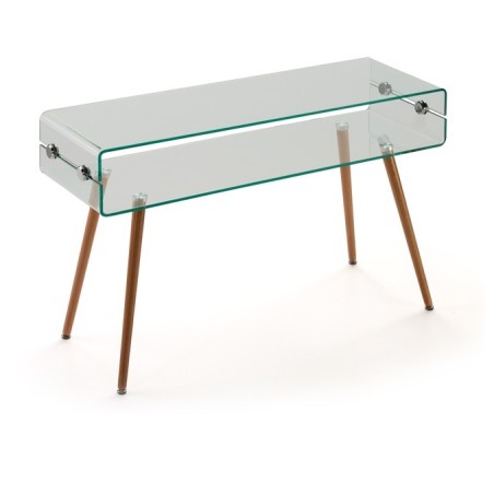 Consola HOLANDA-120TR, madera, cristal