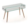 Consola HOLANDA-120TR, madera, cristal