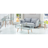 Consola HOLANDA-120TR, madera, cristal