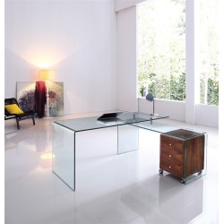 Conjunto de oficina FRANCE NEW, mesa + mesa ala