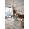 Mesa CONCORD NEW, cristal curvado