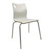 Silla AMELIE, apilable, acero inoxidable, asiento laminado HPL