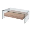 Mesa MARILYN, baja, madera, cristal