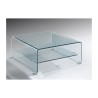 Mesa DREW, baja, cristal curvado