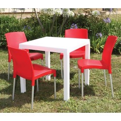 Mesa DITA, polipropileno blanco