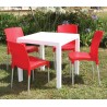 Mesa DITA, polipropileno blanco