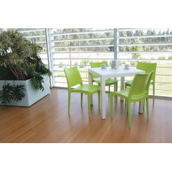 Mesa DITA, polipropileno blanco