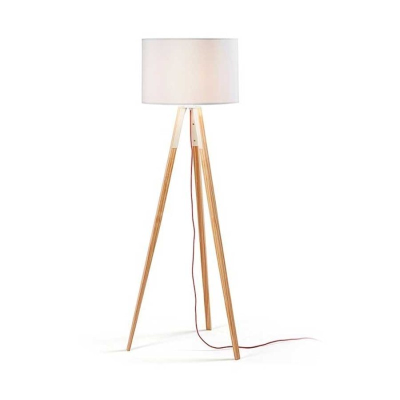 Lámpara JENSEN, pie salón, madera