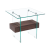 Mesa SUIZA, baja, madera, cristal