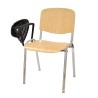 Silla NIZA NEW, chasis cromado, pala escritura