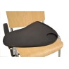 Silla NIZA NEW, chasis cromado, pala escritura