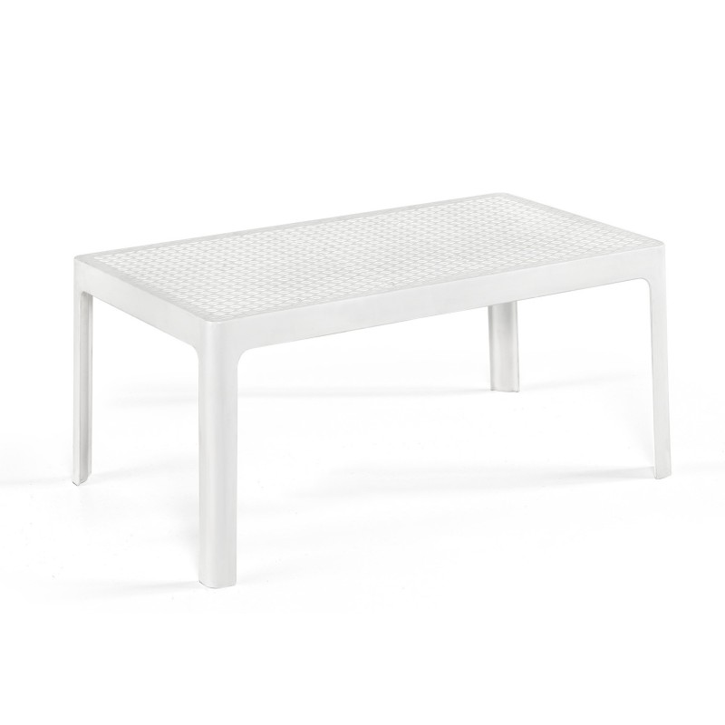 Mesa BILL, baja, polipropileno blanco