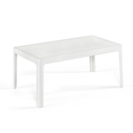 Mesa BILL, baja, polipropileno blanco