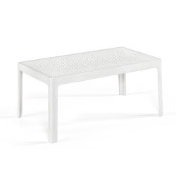 Mesa BILL, baja, polipropileno blanco
