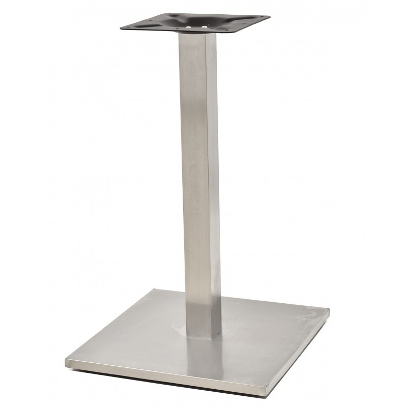 Base de mesa IPANEMA, acero inoxidable, base de 45 x 45 cms