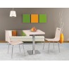 Base de mesa IPANEMA, acero inoxidable, base de 45 x 45 cms