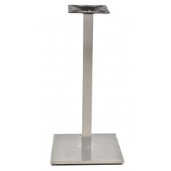 Base de mesa IPANEMA, alta, acero inoxidable, base de 45 x 45 cms
