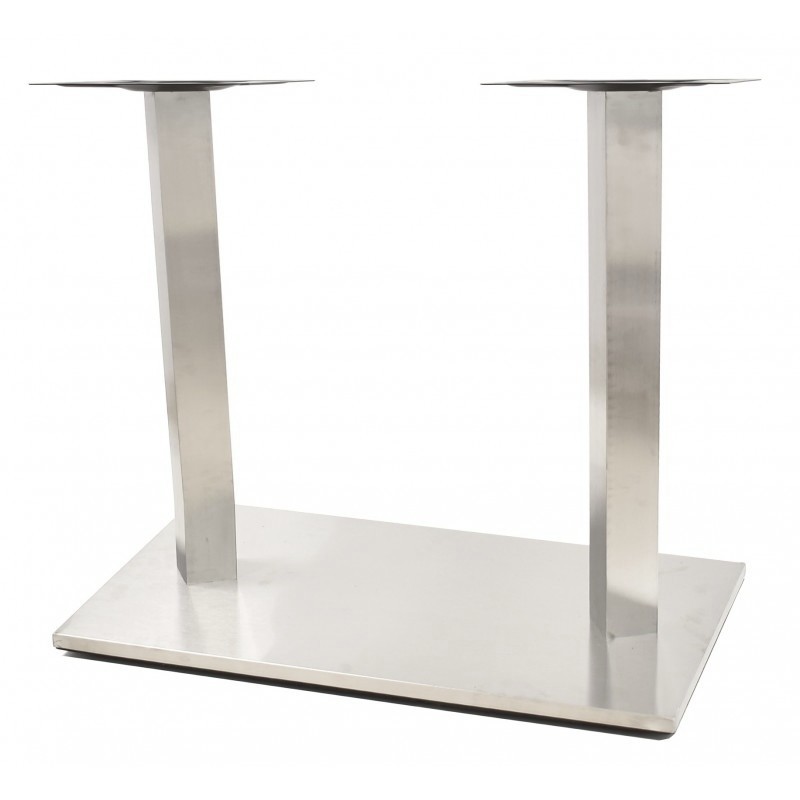 Base de mesa IPANEMA, acero inoxidable, base de 70 x 40 cms