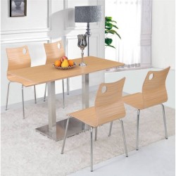 Base de mesa IPANEMA, acero inoxidable, base de 70 x 40 cms