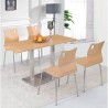 Base de mesa IPANEMA, acero inoxidable, base de 70 x 40 cms