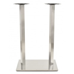 Base de mesa IPANEMA, alta, acero inoxidable, base de 70 x 40 cms