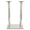 Base de mesa IPANEMA, alta, acero inoxidable, base de 70 x 40 cms