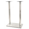 Base de mesa IPANEMA, alta, acero inoxidable, base de 70 x 40 cms