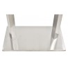 Base de mesa IPANEMA, alta, acero inoxidable, base de 70 x 40 cms