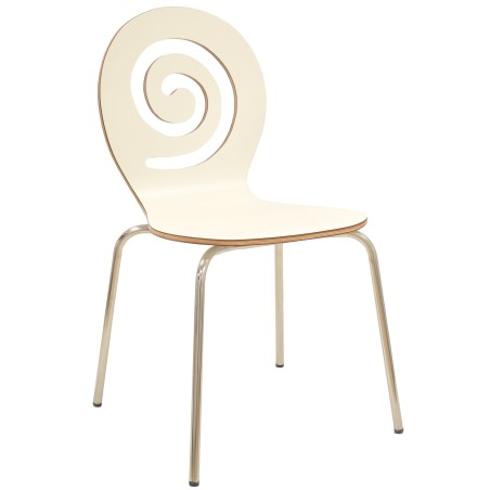 Silla PINSAPO, apilable, acero inoxidable