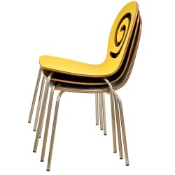 Silla PINSAPO, apilable, acero inoxidable