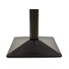 Base de mesa SOHO, alta, negra, base de 40 x 40 cms