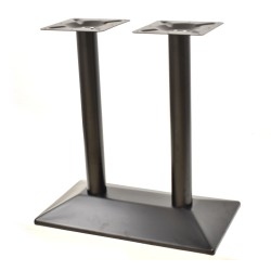 Base de mesa SOHO, rectangular, negra, base de 70 x 40 cms