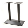 Base de mesa SOHO, rectangular, negra, base de 70 x 40 cms