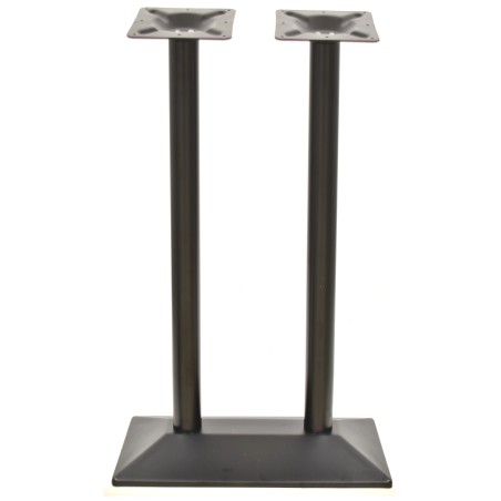 Base de mesa SOHO, alta, rectangular, negra, base de 70 x 40 cms