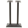 Base de mesa SOHO, alta, rectangular, negra, base de 70 x 40 cms
