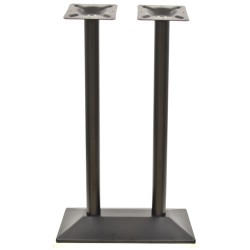 Base de mesa SOHO, alta, rectangular, negra, base de 70 x 40 cms