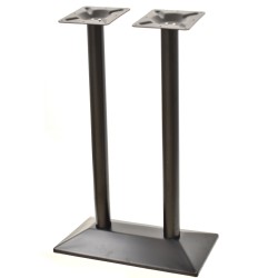 Base de mesa SOHO, alta, rectangular, negra, base de 70 x 40 cms