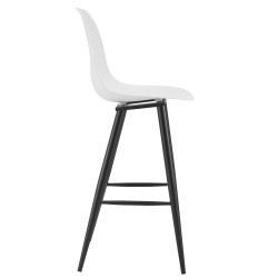 Taburete CLUNY, metal epoxi negro
