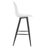 Taburete CLUNY, metal epoxi negro