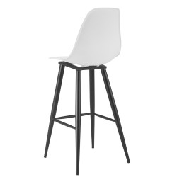Taburete CLUNY, metal epoxi negro