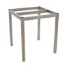 Base de mesa LIRIO, metal, gris plata, 65 x 65 cms, altura 72 cms