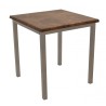 Base de mesa LIRIO, metal, gris plata, 65 x 65 cms, altura 72 cms