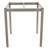 Base de mesa LIRIO, metal, gris plata, 65 x 65 cms, altura 72 cms