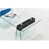 Mesa SELENE, baja, madera, cristal templado