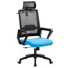 Sillón de oficina ASTON, negro, malla negra