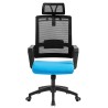 Sillón de oficina ASTON, negro, malla negra