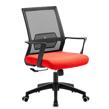 Sillón de oficina RISLEY, negro, malla negra