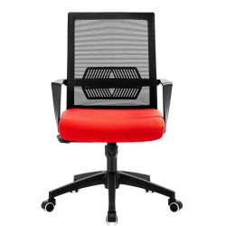 Sillón de oficina RISLEY, negro, malla negra
