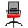 Sillón de oficina RISLEY, negro, malla negra